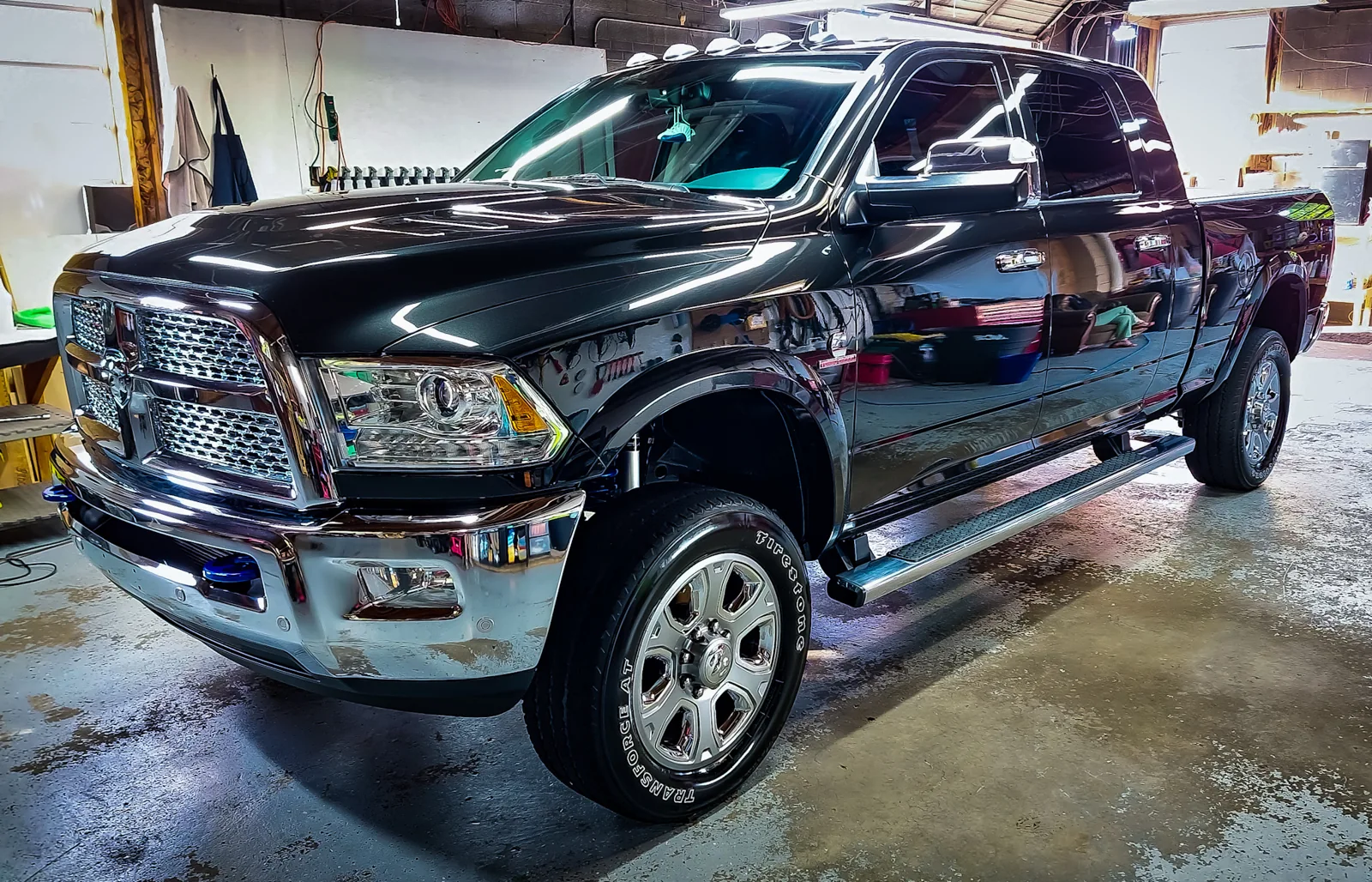 Black Ram truck at Dirty Detailz